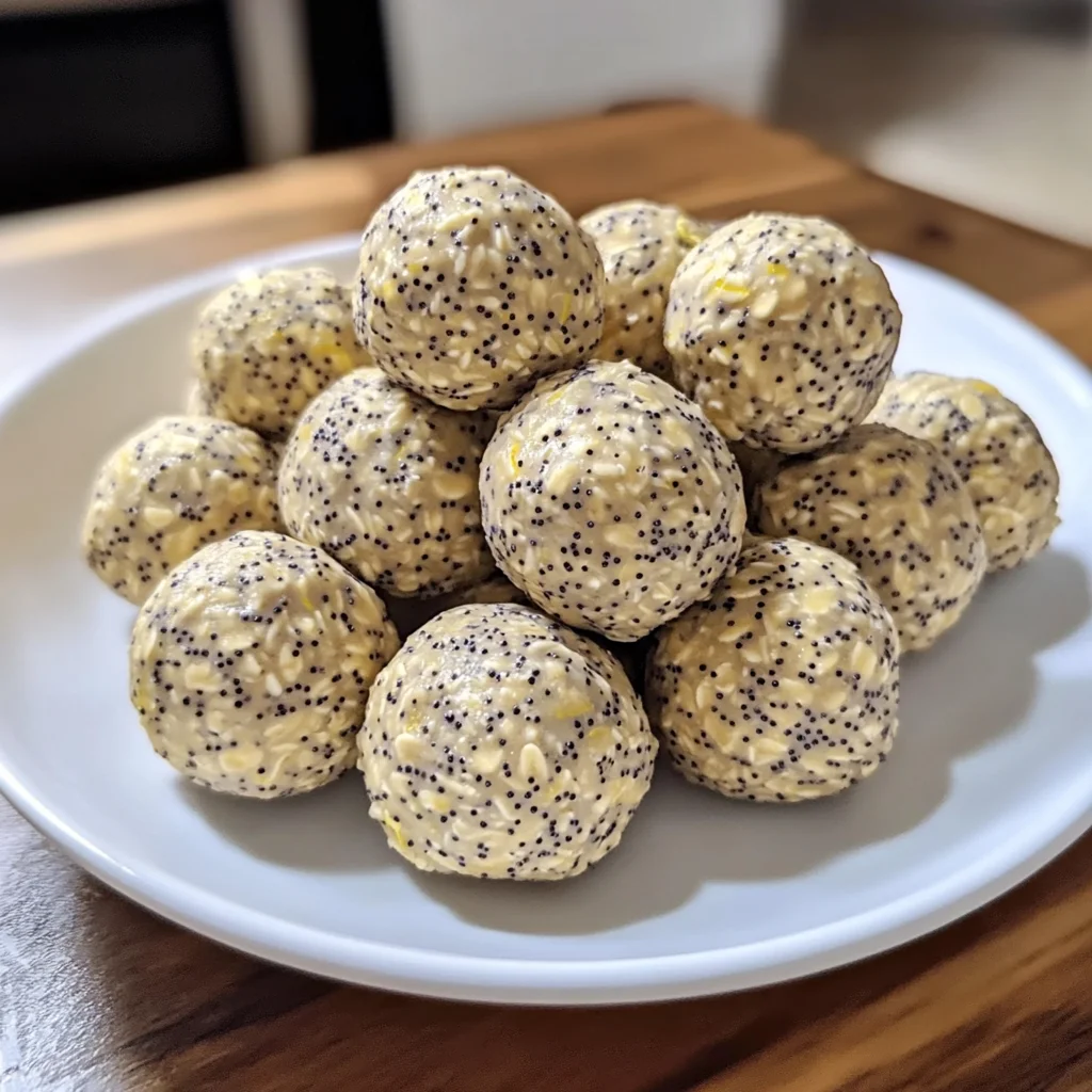 Lemon Poppy Seed Energy Bites