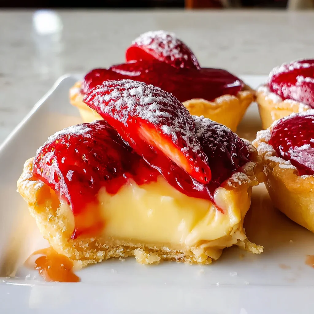 Strawberry Custard Tarts