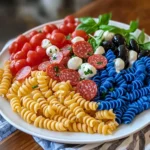 Chilled 4th of July Pasta Salad
