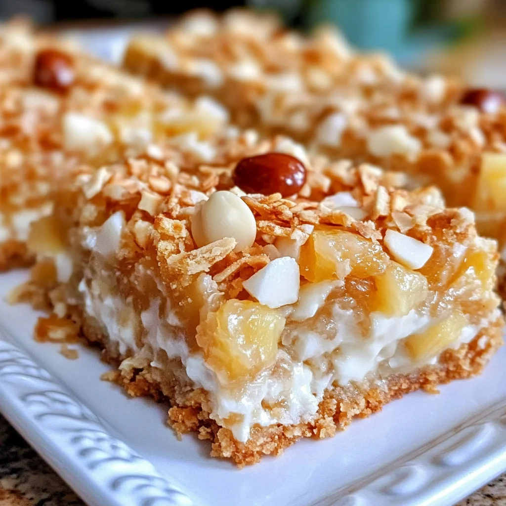 Piña Colada Magic Bars