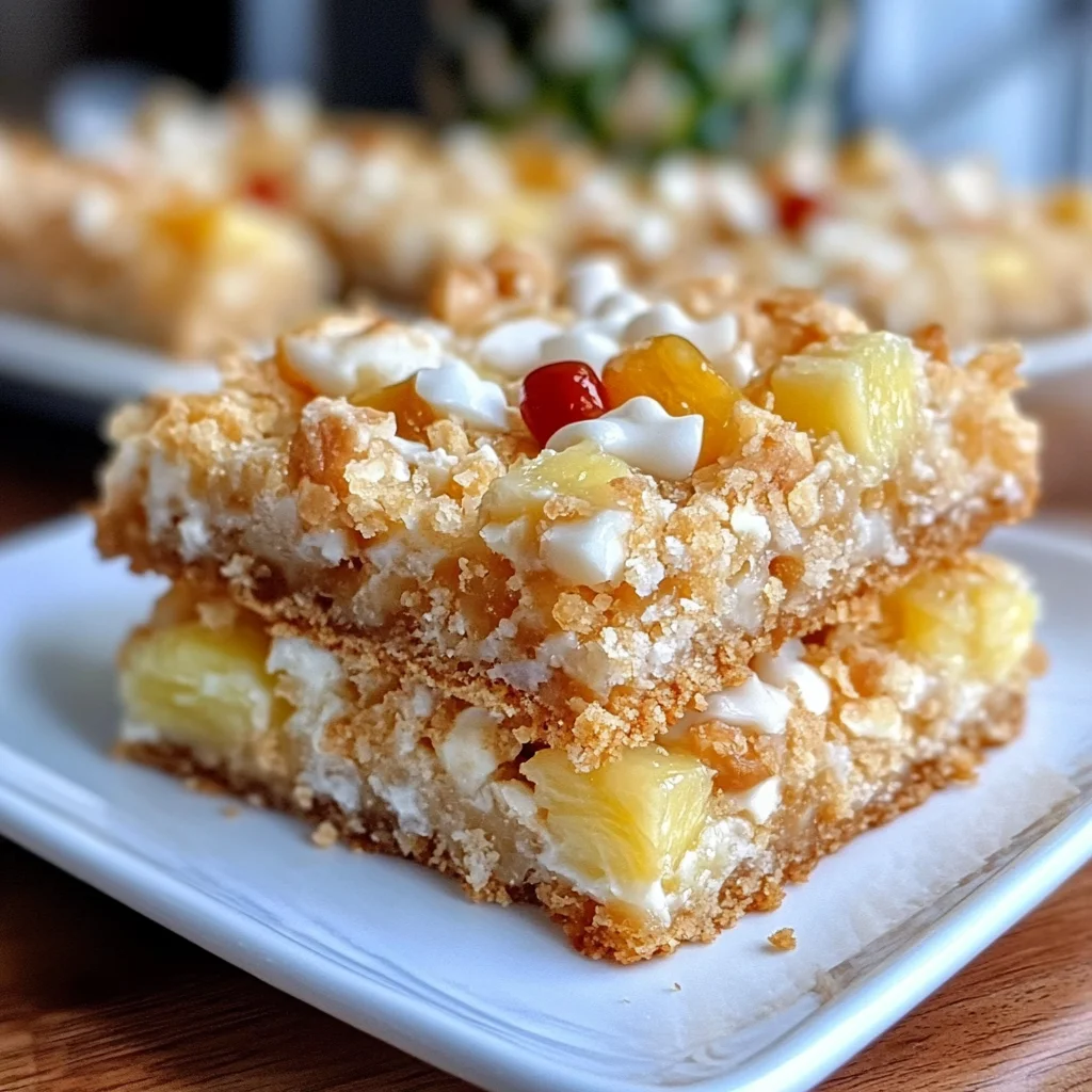 Piña Colada Magic Bars