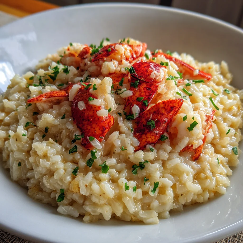Lemon Butter Lobster Risotto