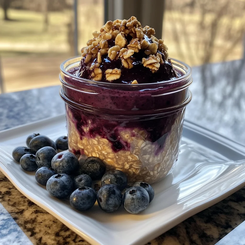 Blueberry Pie Overnight Oats