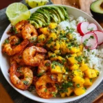 Shrimp Avocado Bowls with Mango Salsa