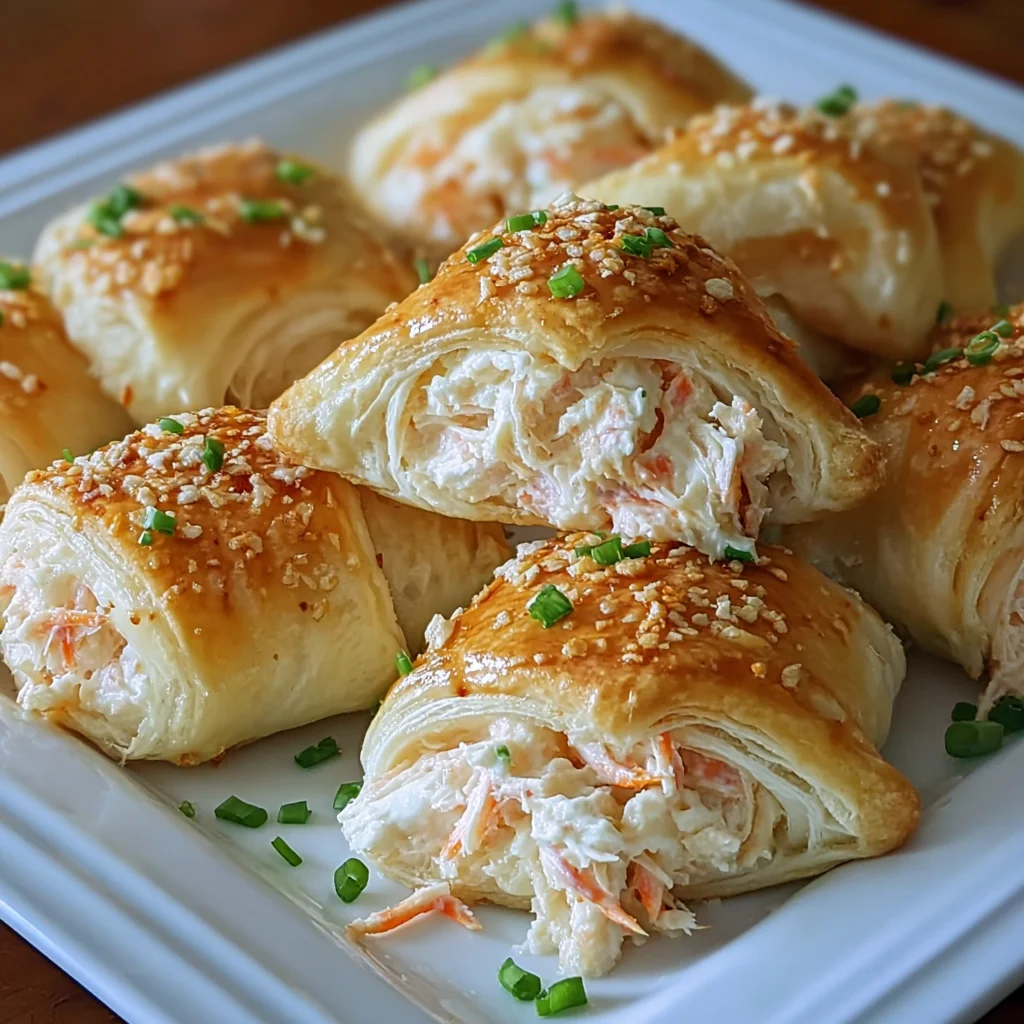Easy Crab Crescent Snack