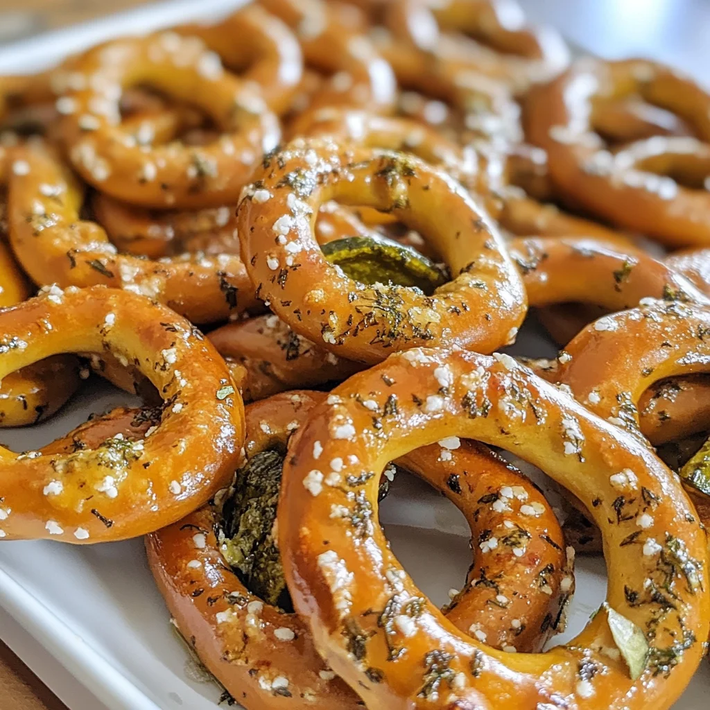 Baked Dill Pickle Pretzels