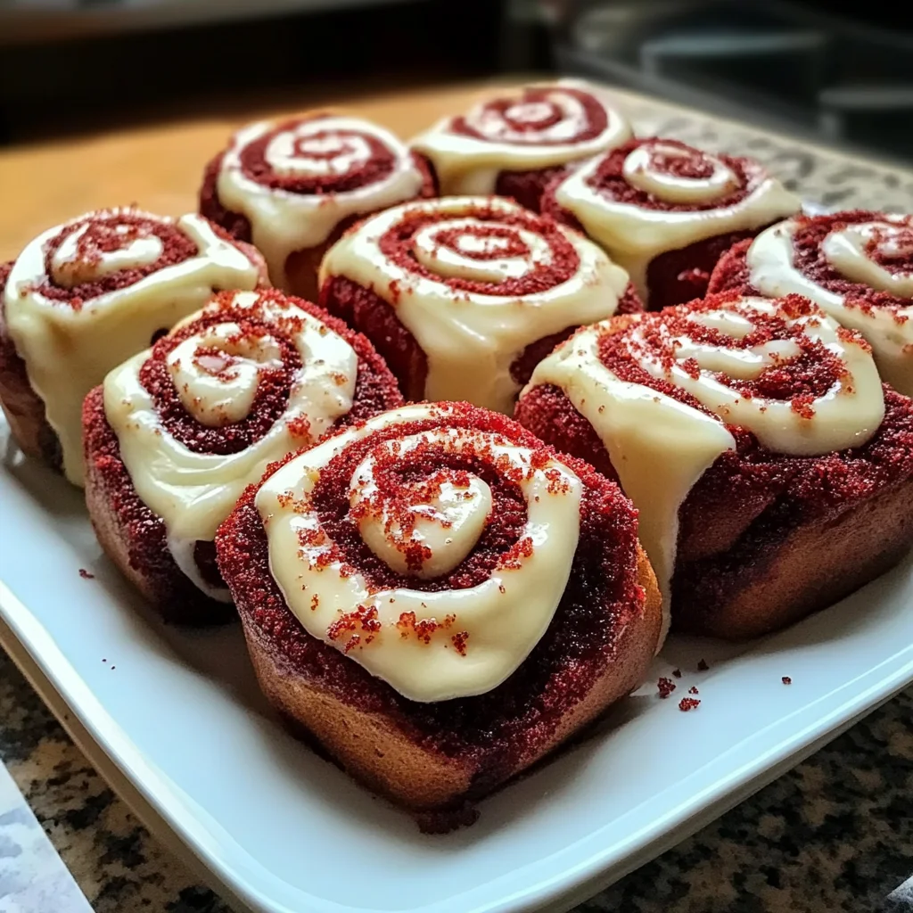 Red Velvet Cinnamon Rolls