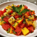 Peach Watermelon Salad