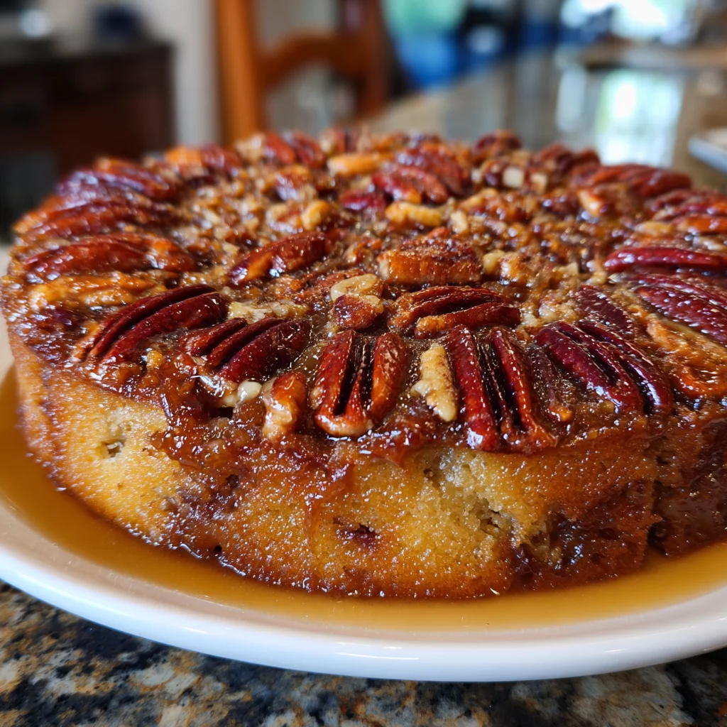 Pecan Upside Down Cake