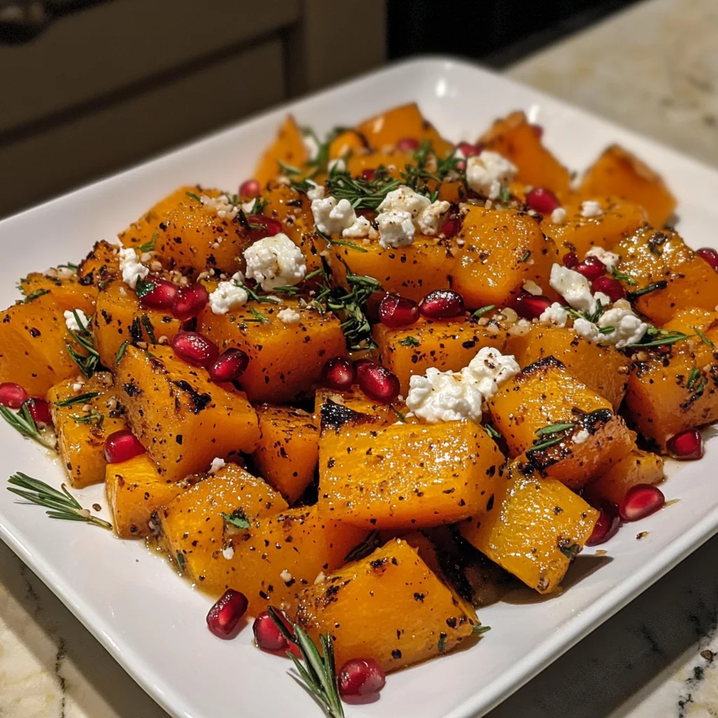Roasted Butternut Squash with Goat Cheese