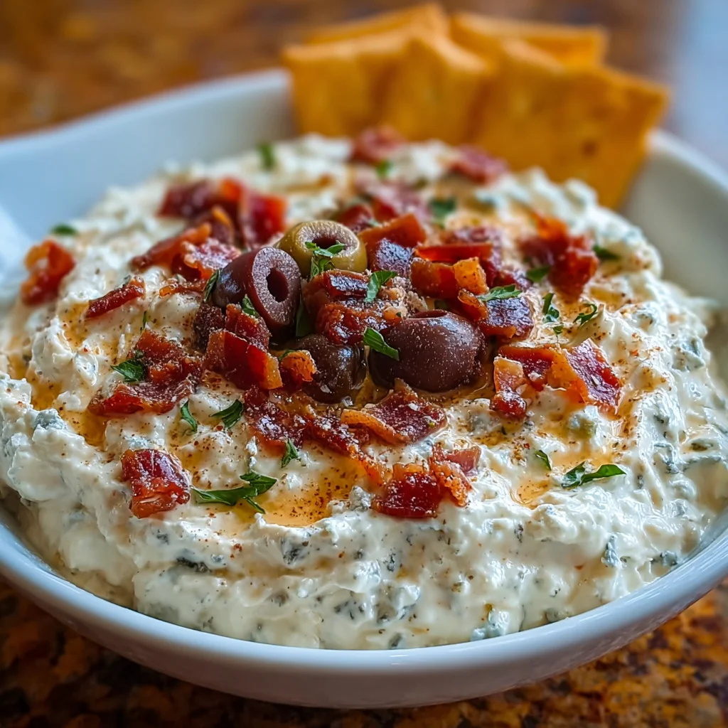 Best Easy Creamy Dirty Martini Dip