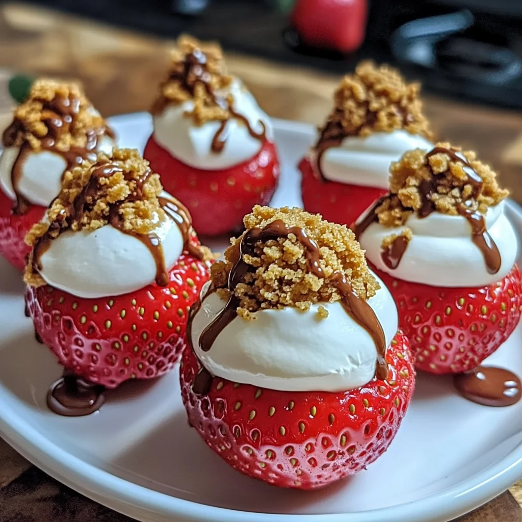 Cheesecake Stuffed Strawberries