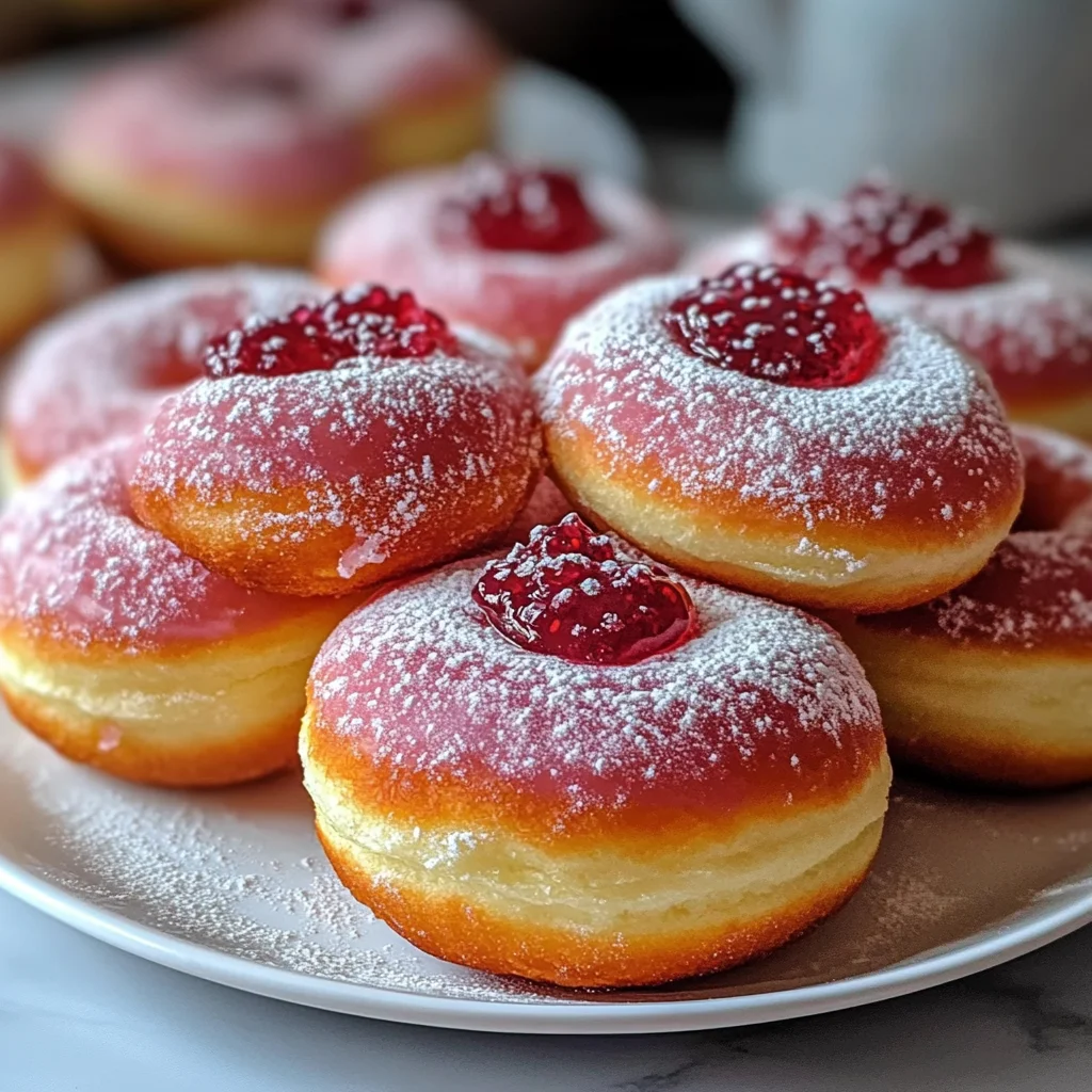 Baked Raspberry Donuts