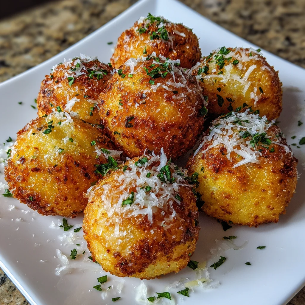 Air Fryer Cheesy Mashed Potato Balls