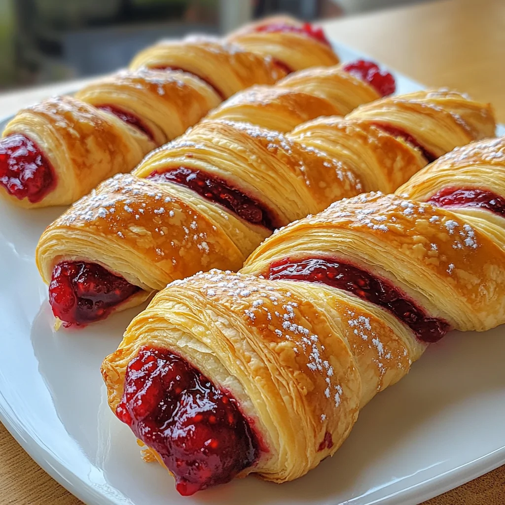 Raspberry Pastry Twists