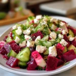 Beet Salad with Feta, Cucumbers & Dill