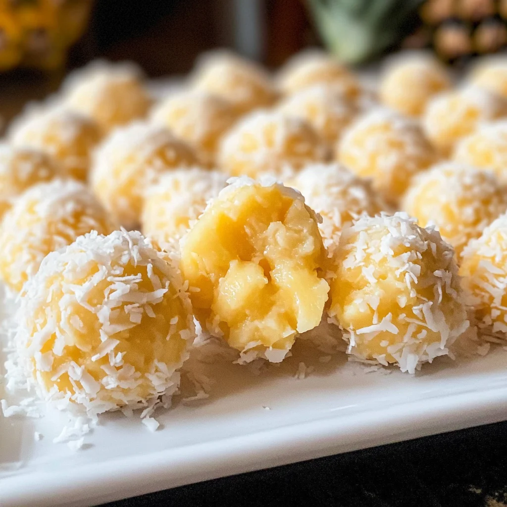 Tropical Pineapple Coconut Balls