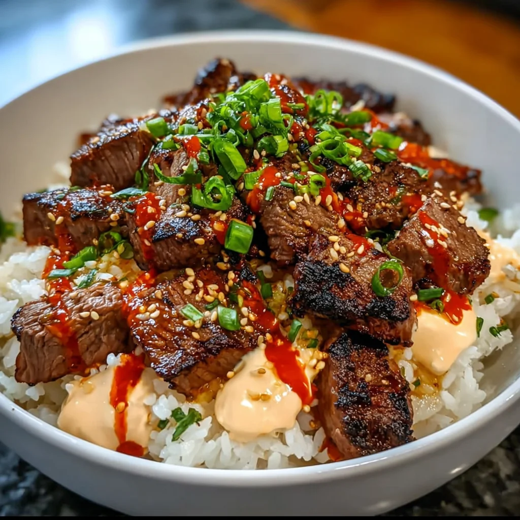 Korean BBQ Steak Rice Bowls
