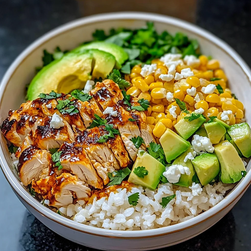 Street Corn Chicken Rice Bowl