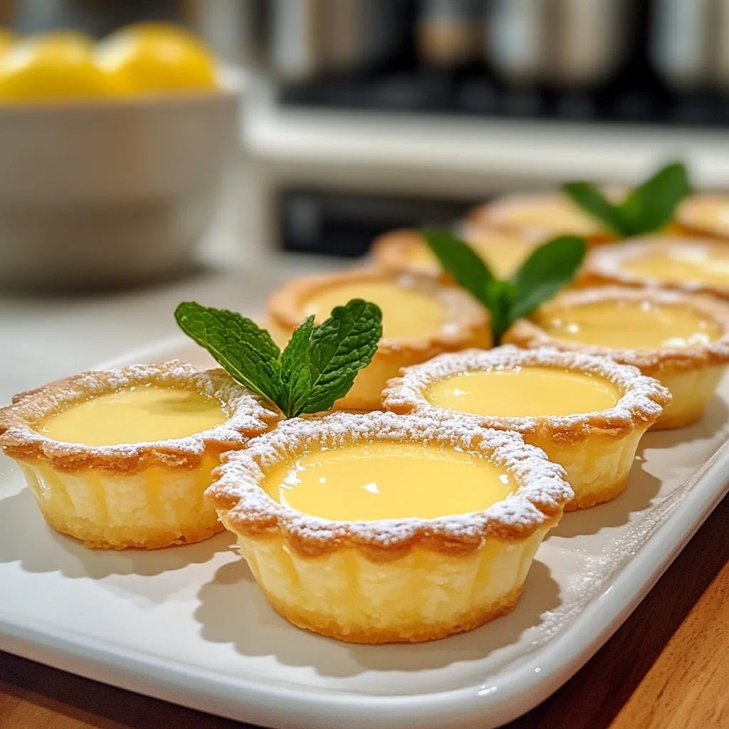 Yuzu Custard Tartlets