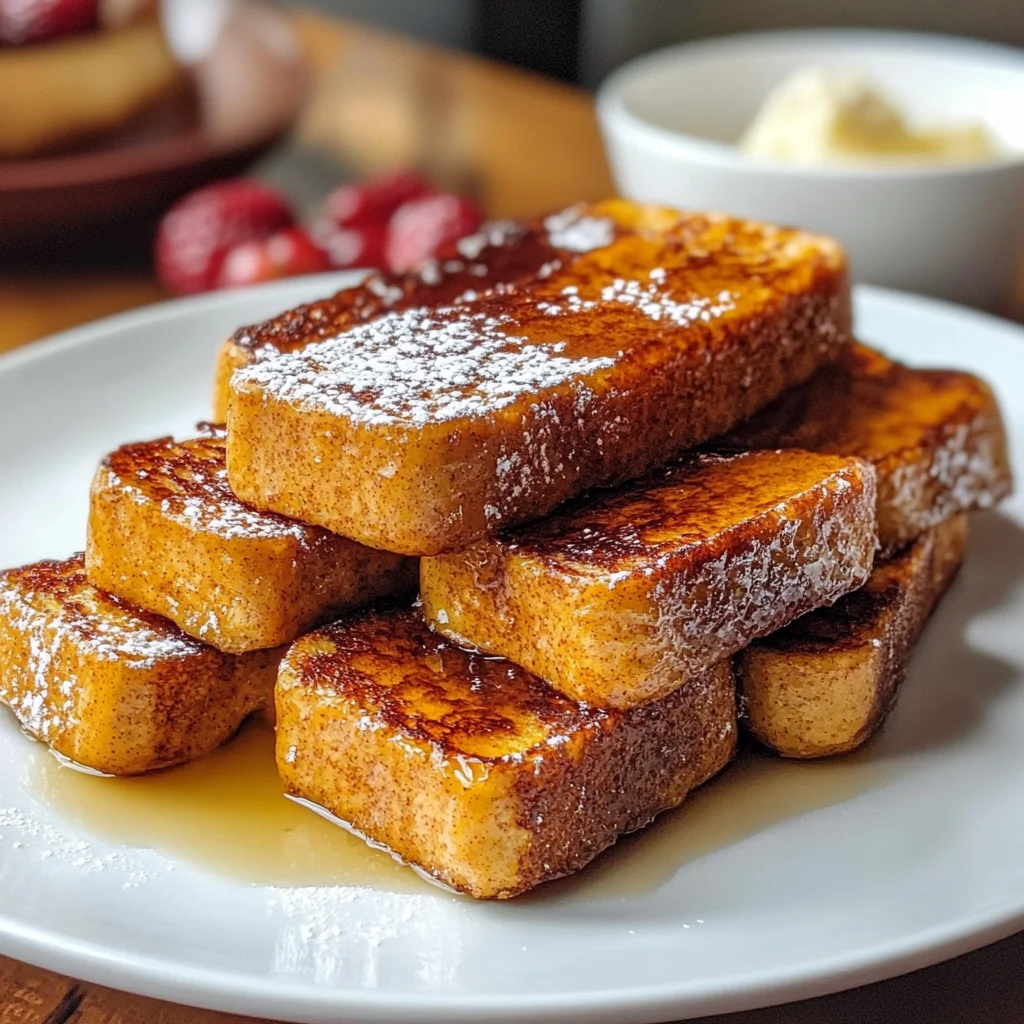 Pumpkin Bread French Toast Sticks