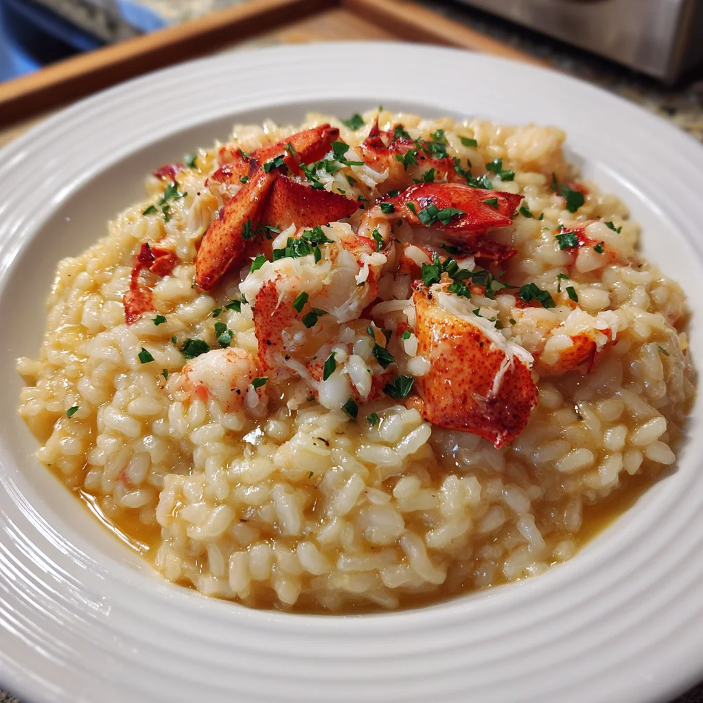 Lemon Butter Lobster Risotto