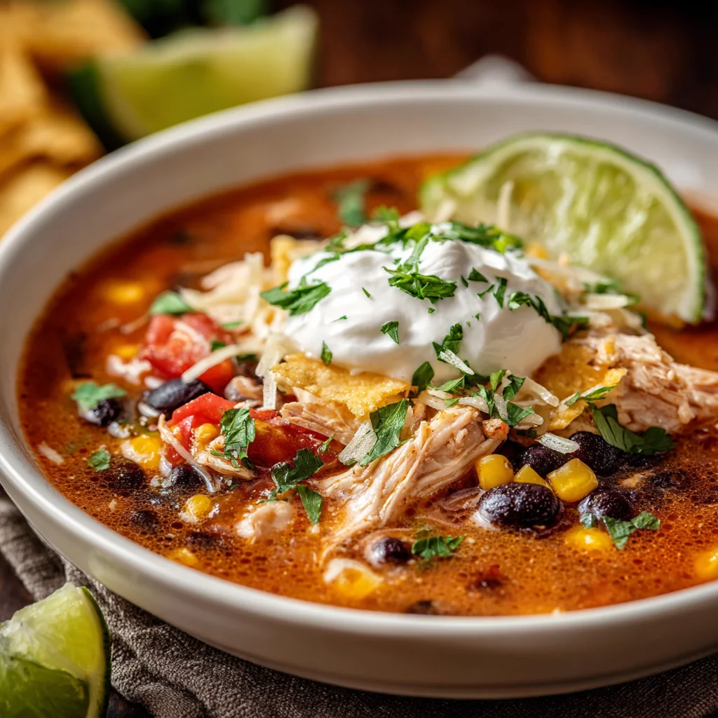 Creamy Chicken Taco Soup