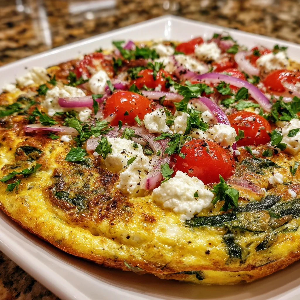 Feta Cheese Frittata – A Creamy, Herb-Infused Delight!