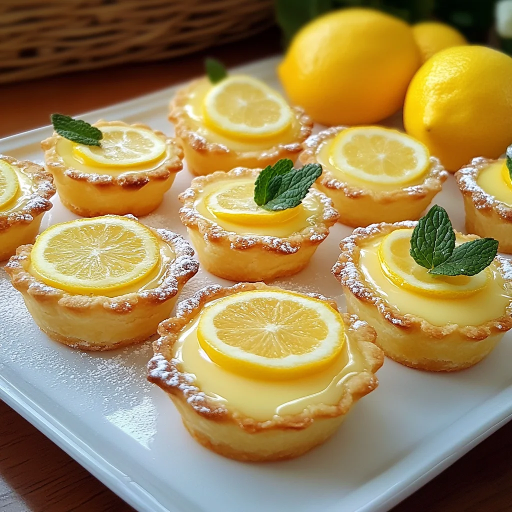 Yuzu Custard Tartlets