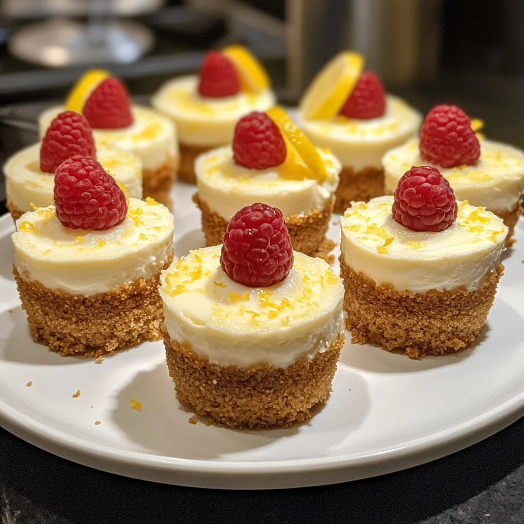 Mini Lemon Cheesecakes