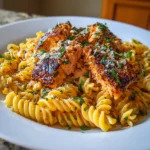 Tomato Basil Salmon Pasta