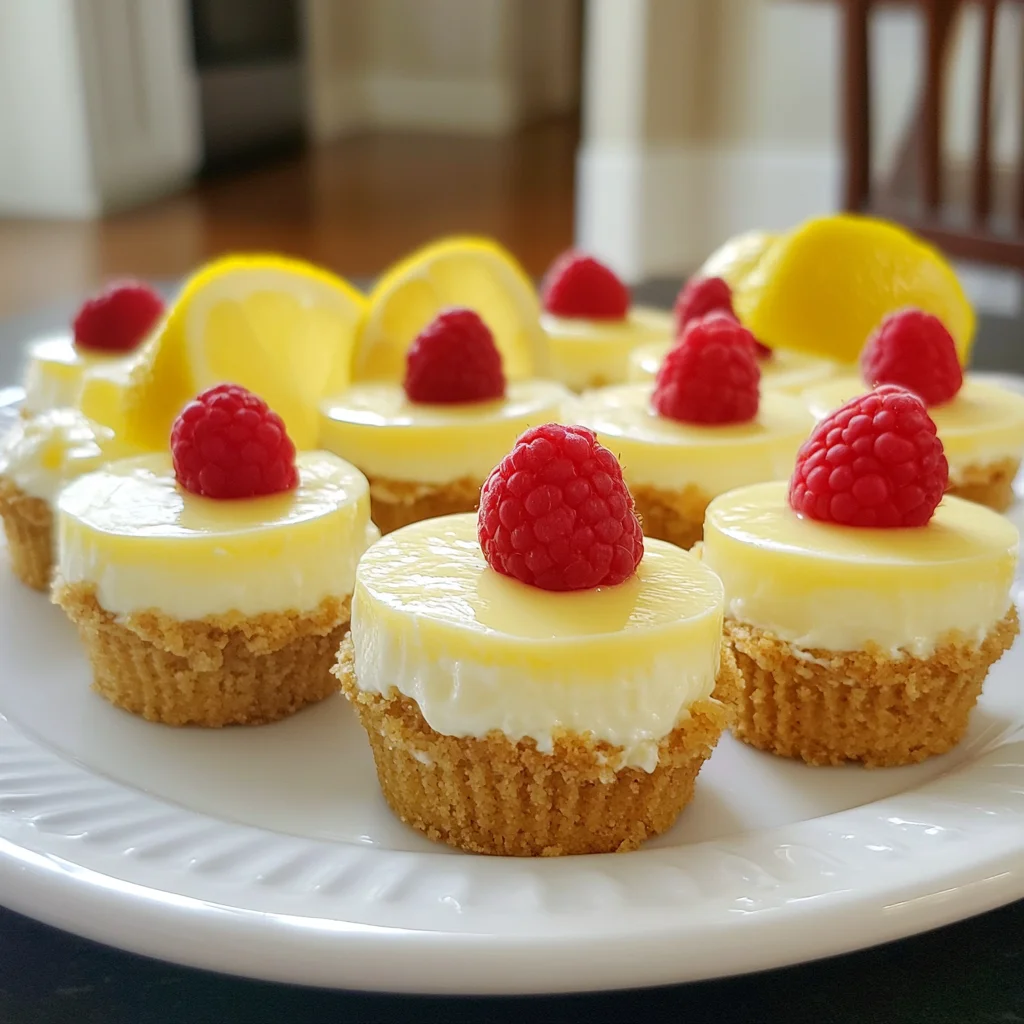 Mini Lemon Cheesecakes