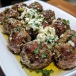 Keto Greek meatballs