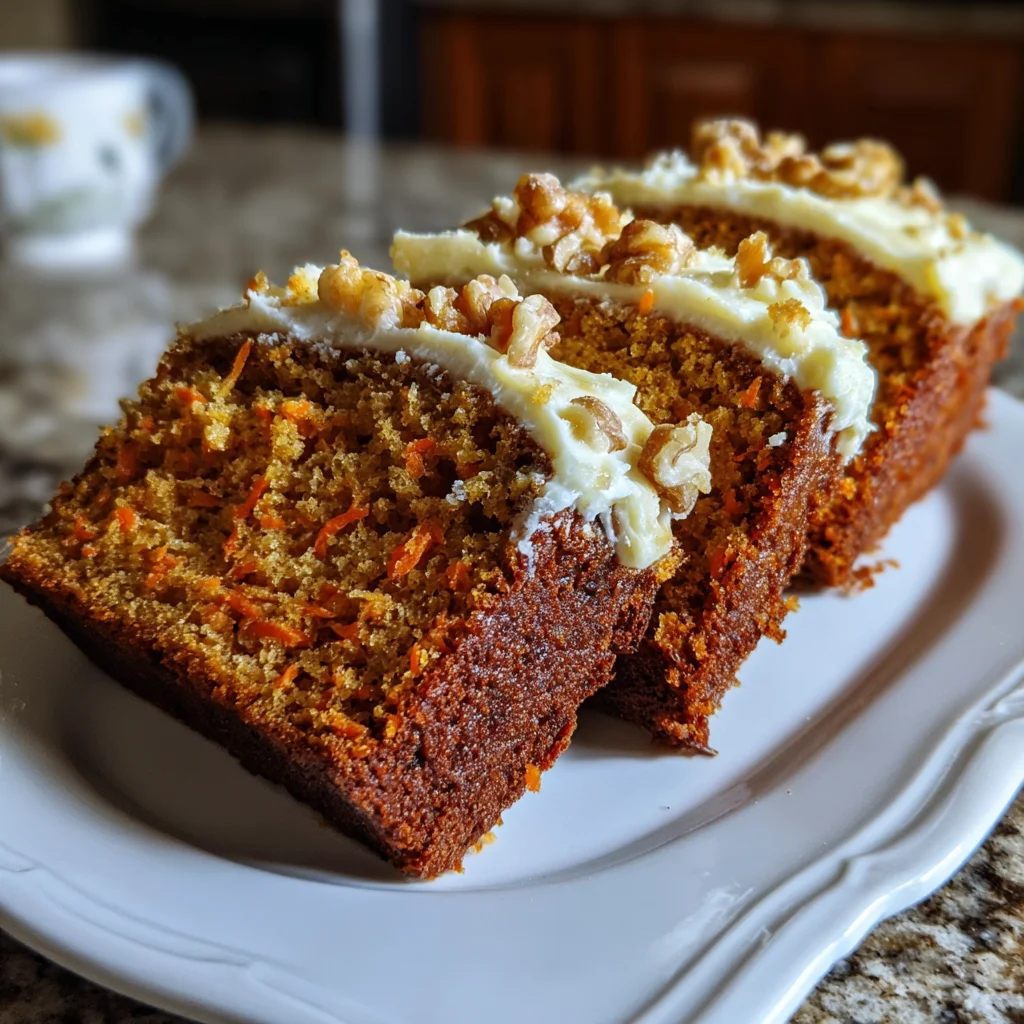 Carrot Cake Loaf – Moist, Spiced, and Irresistibly Delicious!