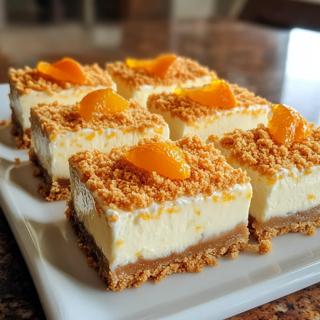 Orange Creamsicle Cheesecake Bars