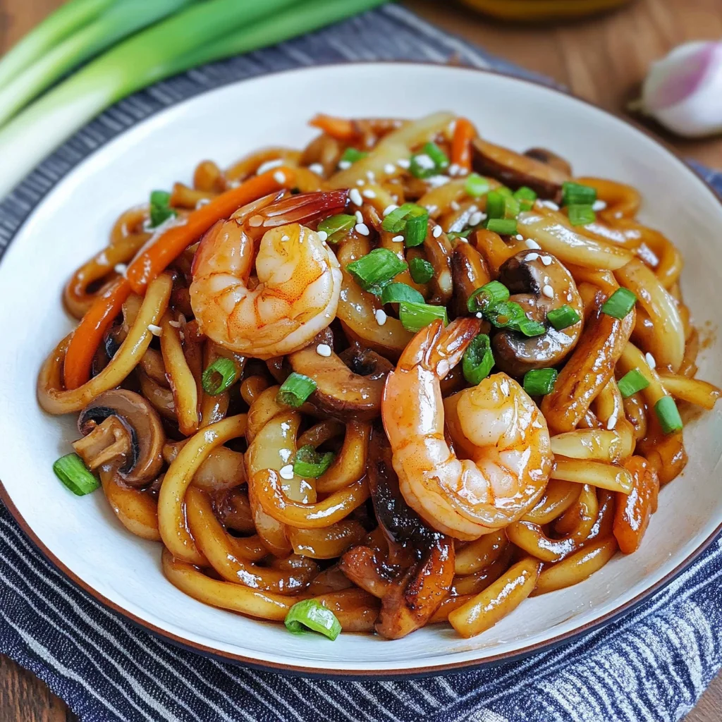 Yaki Udon with Shrimp