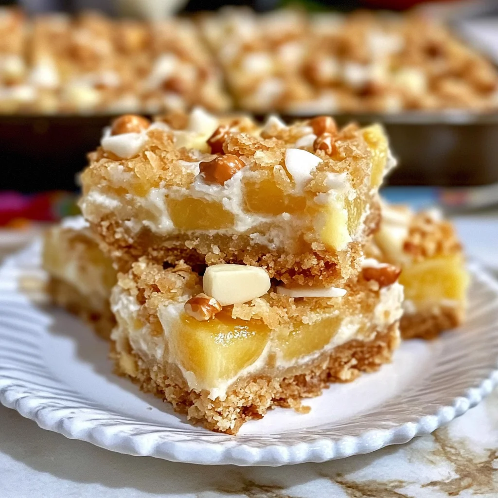 Piña Colada Magic Bars