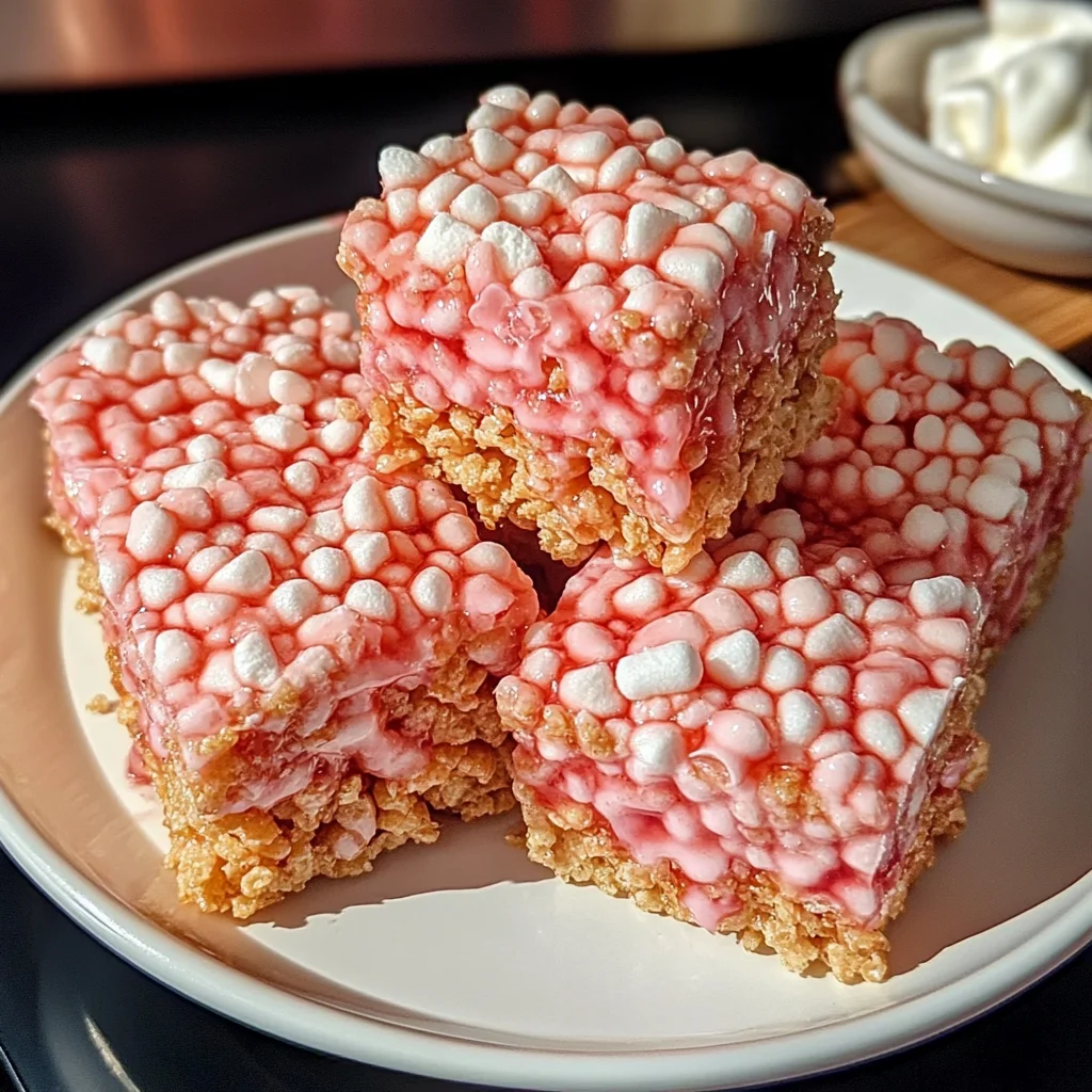 Strawberry Crunch Rice Krispie Treats
