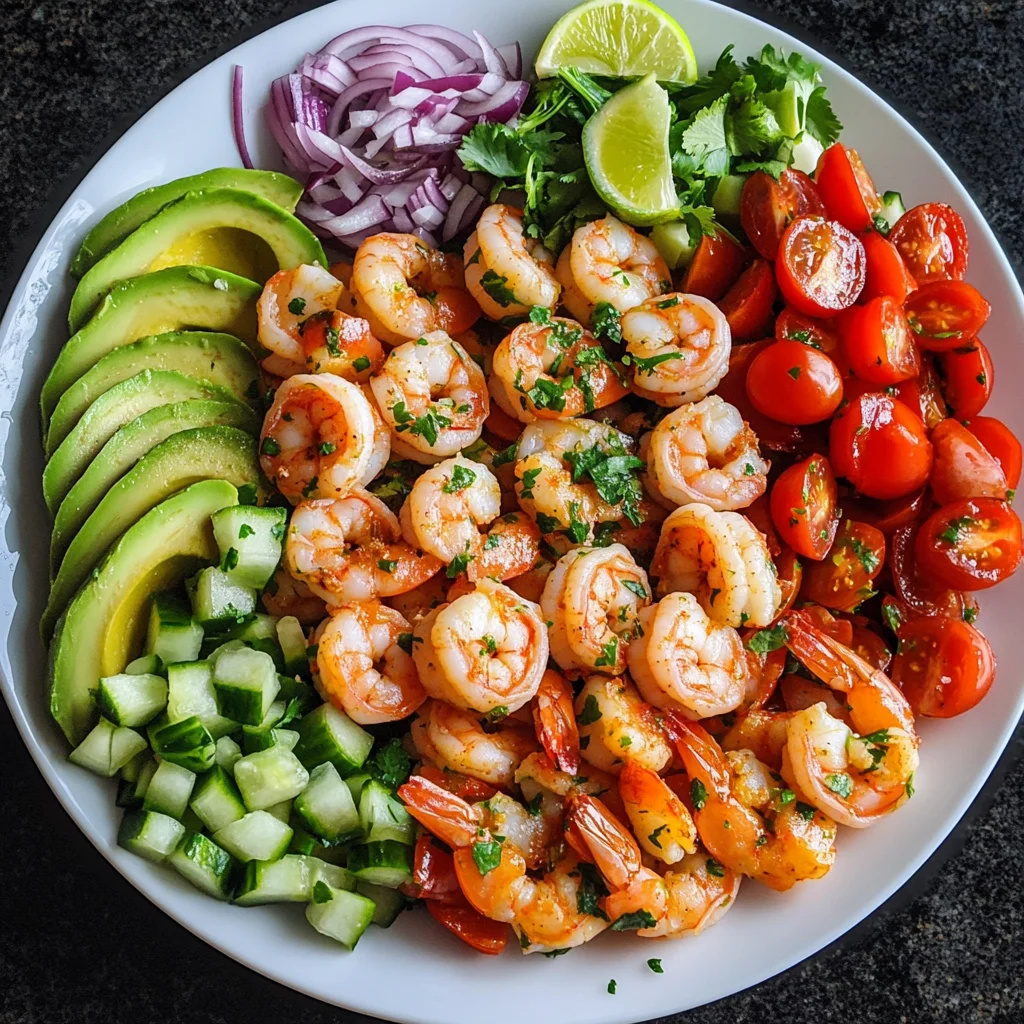 Avocado Salsa Shrimp Salad
