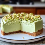 Pistachio Cheesecake Without Baking