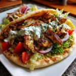 Greek Chicken Gyros with Lemon-Herb Marinade