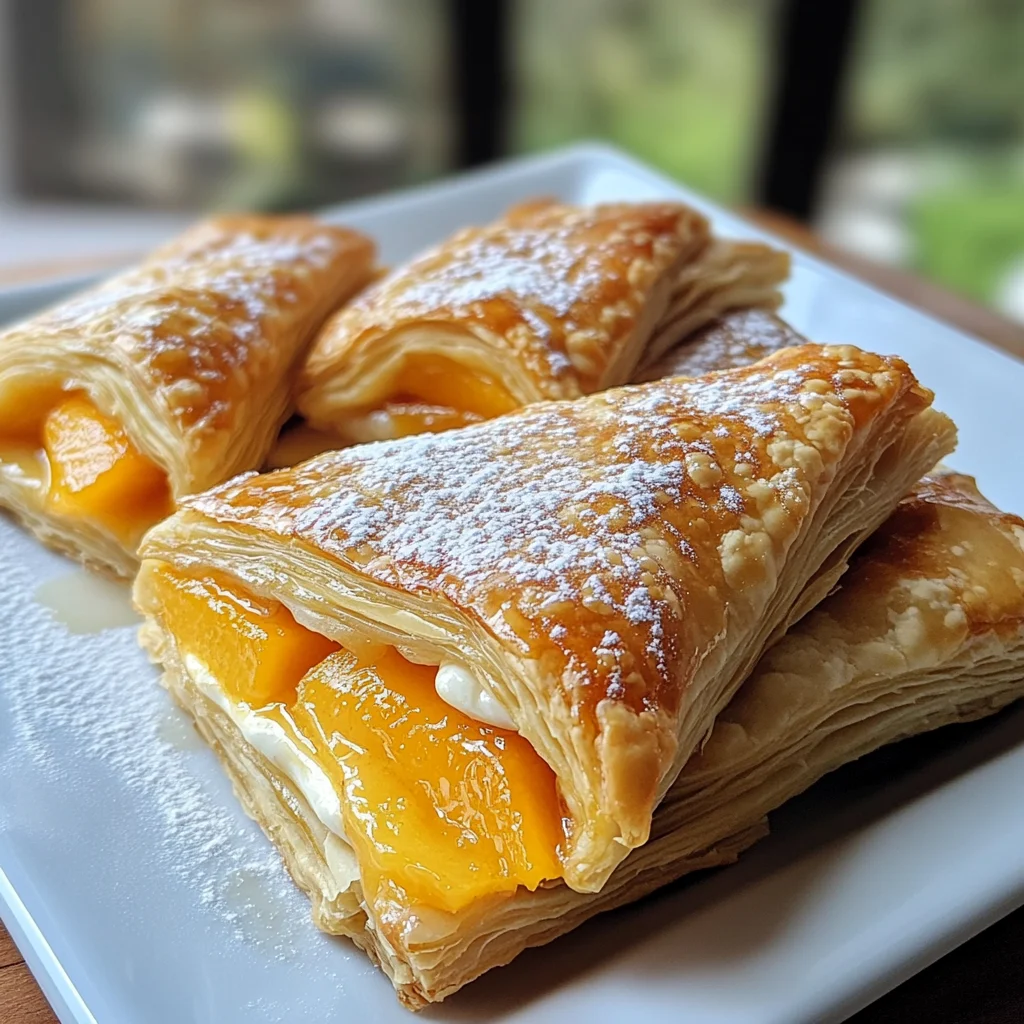 Peach and Cream Danish Pie