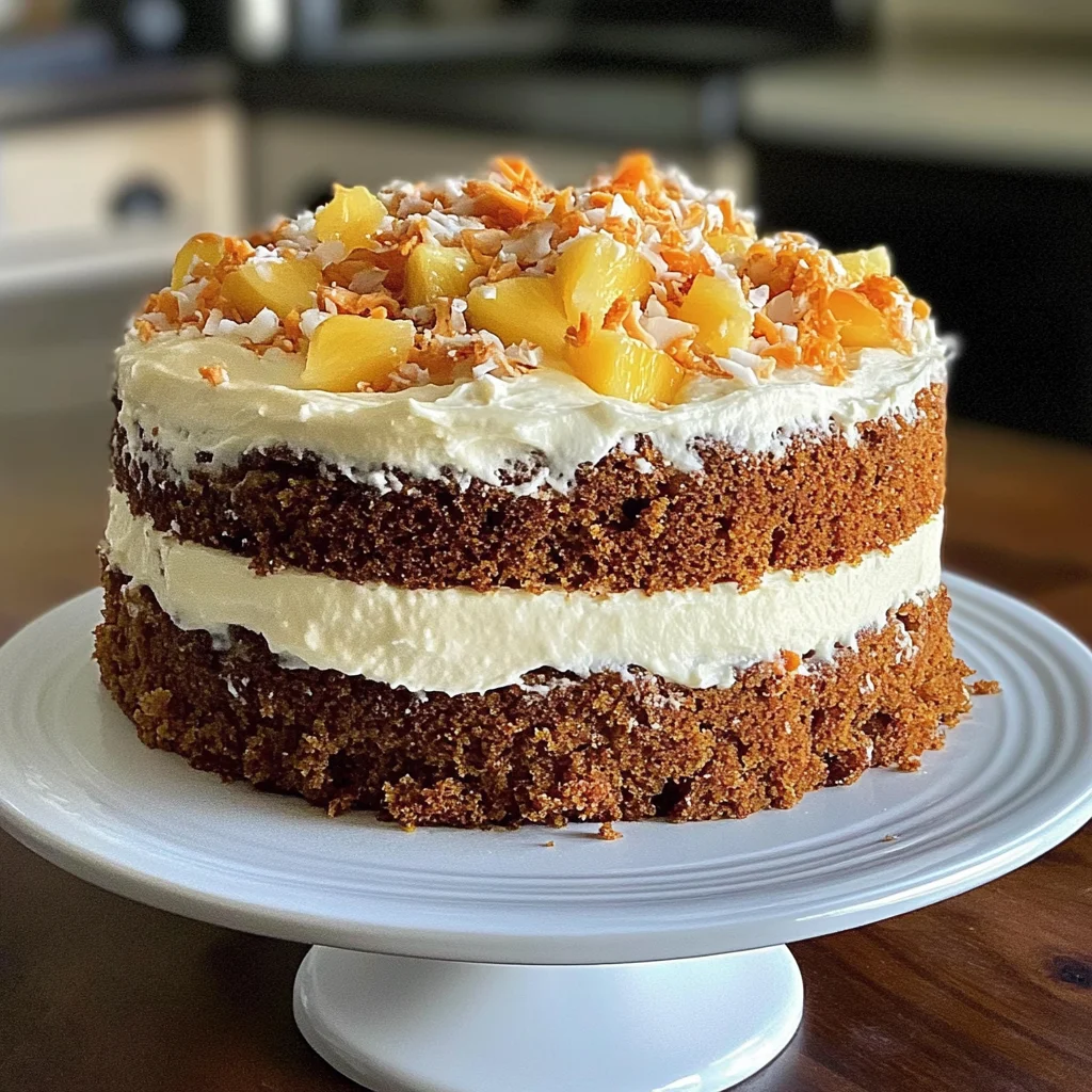 hawaiian carrot pineapple cake: tropical sunshine in every slice!