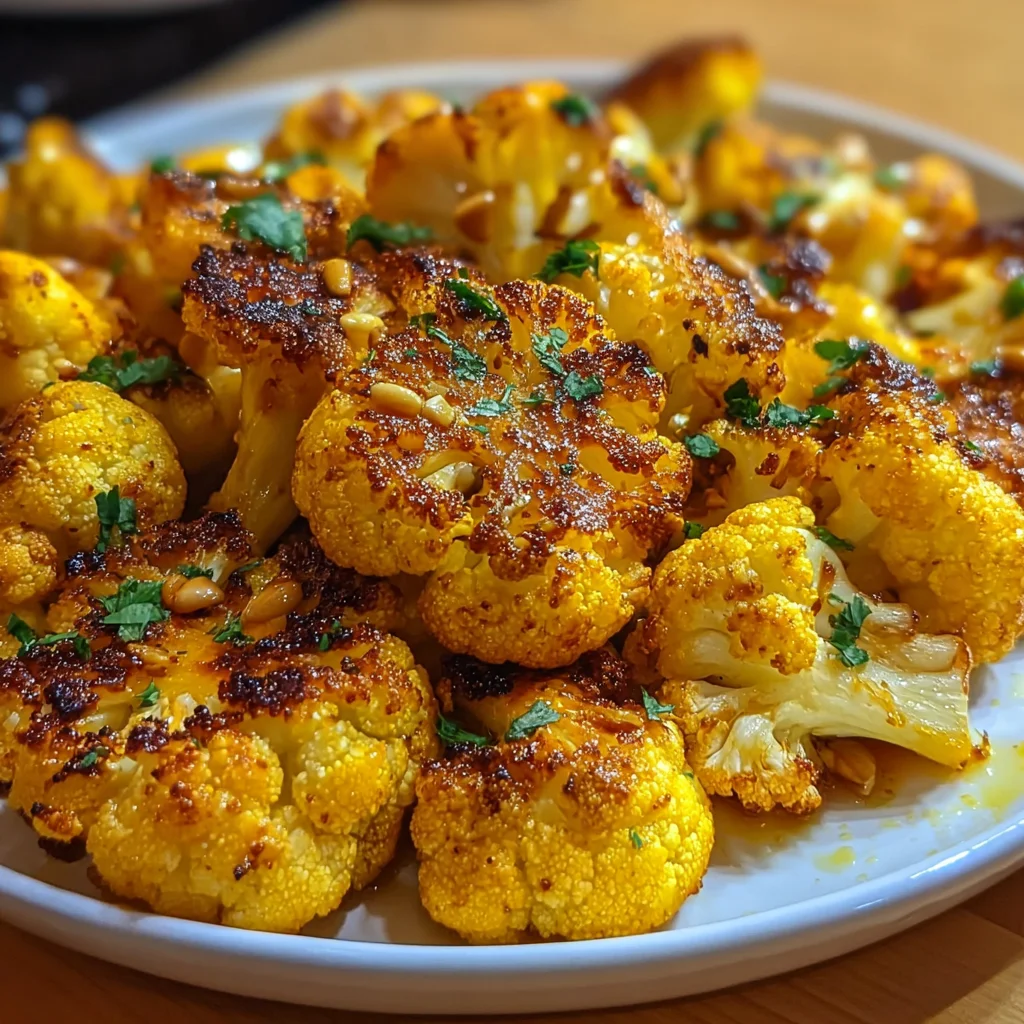 Golden Turmeric Roasted Cauliflower