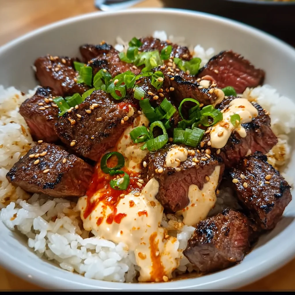 Korean BBQ Steak Rice Bowls