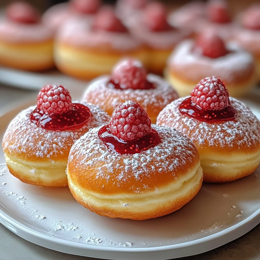 Baked Raspberry Donuts