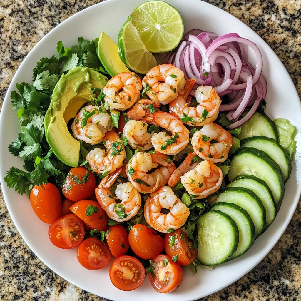 Avocado Salsa Shrimp Salad
