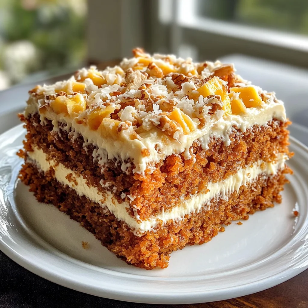 hawaiian carrot pineapple cake: tropical sunshine in every slice!