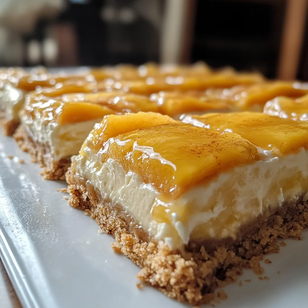 Peaches & Cream Cheesecake Bars: Summer in Every Bite!