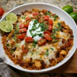 Cheesy Chicken Taco Rice